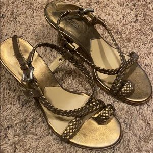 Michael Kors Gold leather Sandals